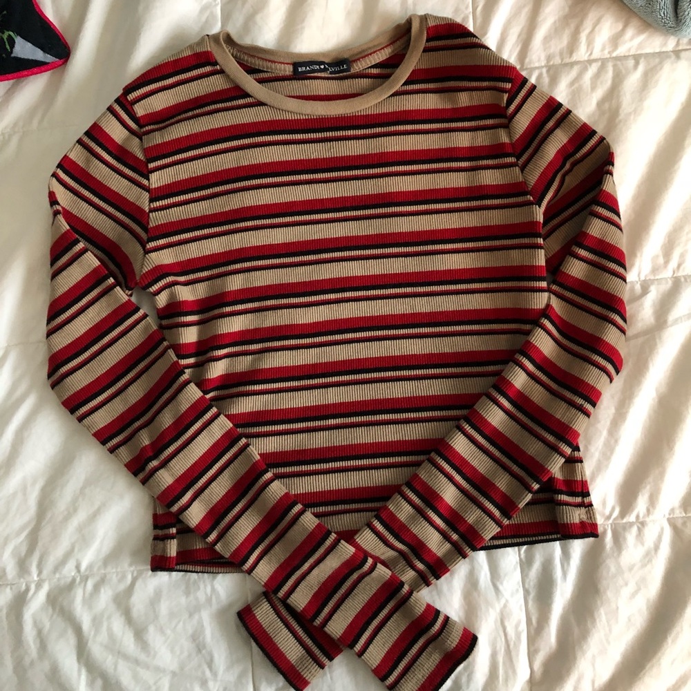 Long sleeve brandy shirt